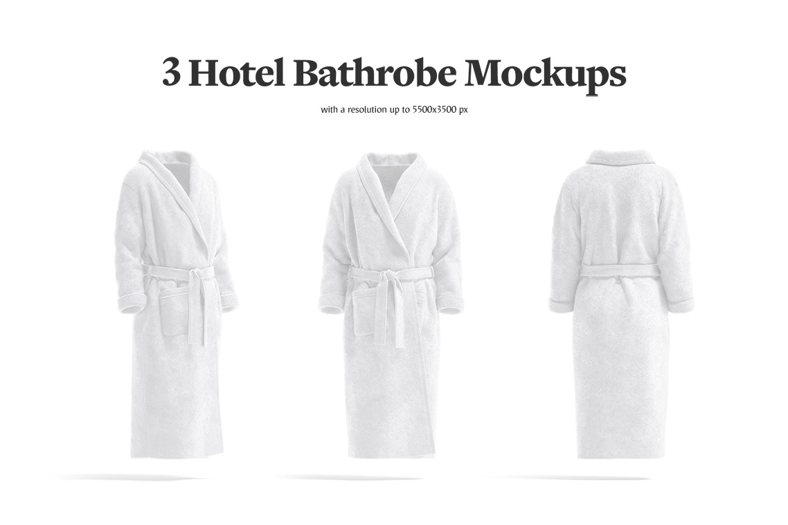 Hotel Bathrobe Mockup Hotel Bathrobe Mockup
