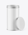 Metallic Jar with Glossy Label Mockup