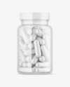 Clear Pills Bottle Mockup