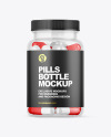 Clear Pills Bottle Mockup