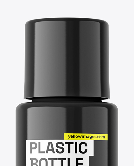 Glossy Plastic Bottle Mockup