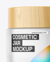 Frosted Glass Cosmetic Jar Mockup