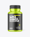 Metallic Pills Bottle Mockup