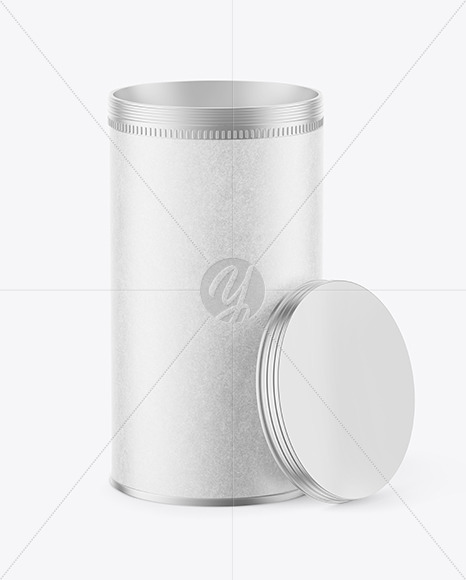 Metallic Jar with Kraft Label Mockup