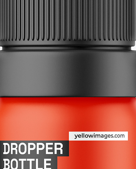 Matte Dropper Bottle Mockup