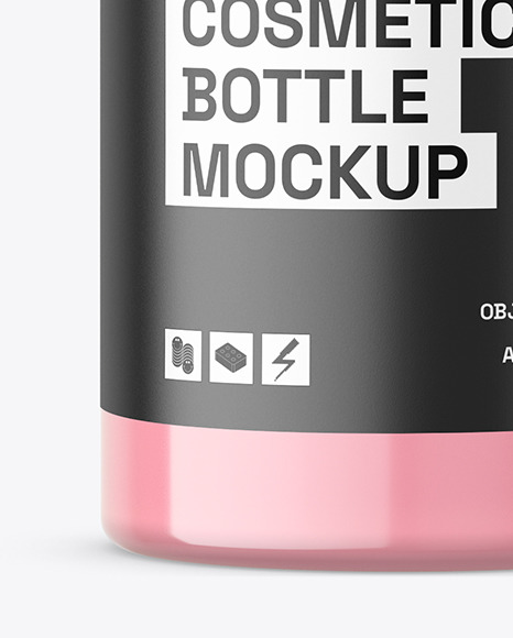 Glass Cosmetic Foundation Bottle Mockup Glass Cosmetic Foundation Bottle Mockup