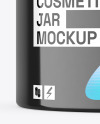 Glossy Jar w\ Wooden Cap Mockup