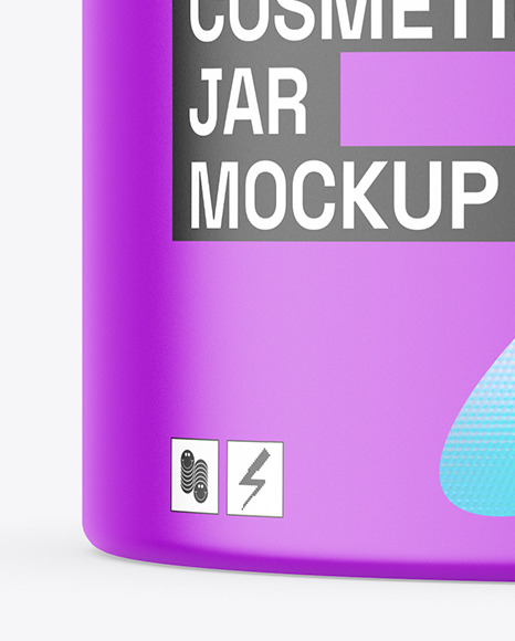 Matte Jar w\ Wooden Cap Mockup