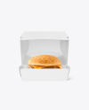 Kraft Box w/ Burger Mockup