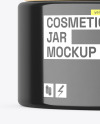 Glossy Jar w\ Wooden Cap Mockup