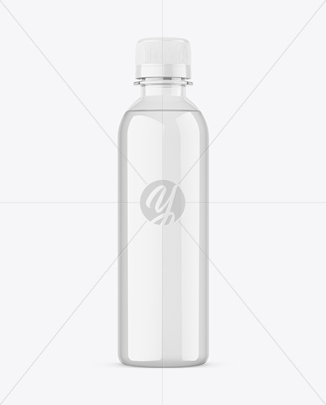 Clear Plastic Bottle Mockup