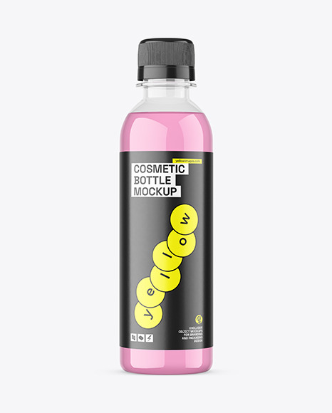 Clear Plastic Bottle Mockup