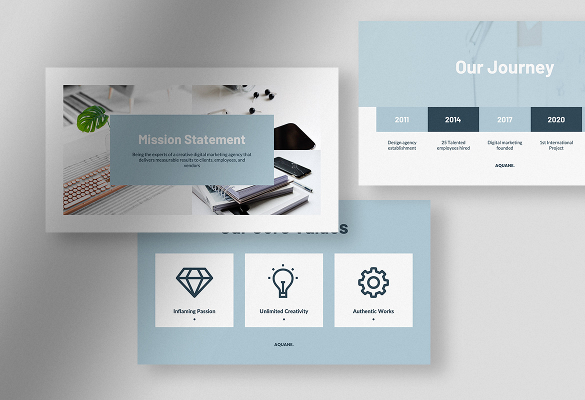 Aquene – Baby Blue Clean Modern Onboarding for New Employee Presentation Aquene – Baby Blue Clean Modern Onboarding for New Employee Presentation