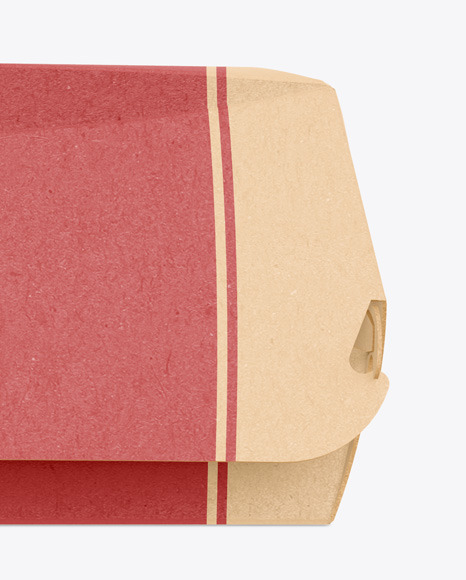 Kraft Burger Box Mockup