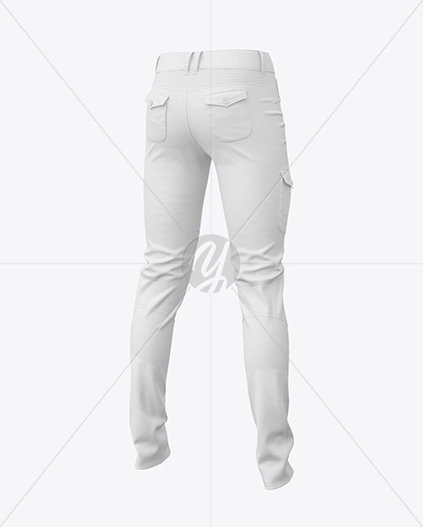 Jeans Mockup - Halfside Back View