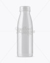 Glossy Plastic Dairy Bottle Mockup