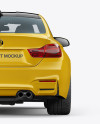 BMW M4 Mockup - Back View