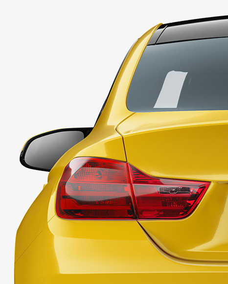 BMW M4 Mockup - Back View