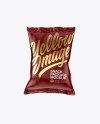 Matte Snack Package Mockup - Front View