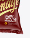 Matte Snack Package Mockup - Front View