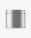 Metallic Cosmetic Jar Mockup Metallic Cosmetic Jar Mockup