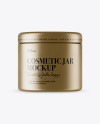 Metallic Cosmetic Jar Mockup Metallic Cosmetic Jar Mockup