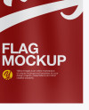 Long Flag Mockup - Front View