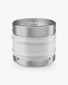 30L Matte Beer Keg Mockup - Front View