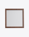 Dark Wooden Photo Frame - Front View