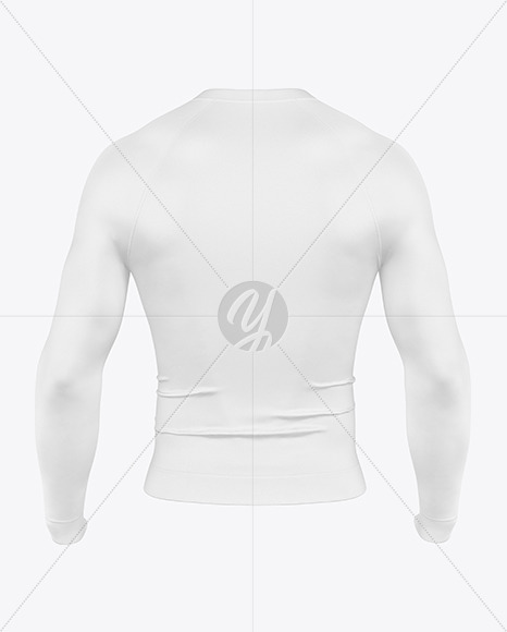 Long Sleeve Compression T-Shirt Mockup - Back View