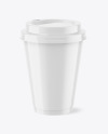 Glossy Coffee Cup Mockup