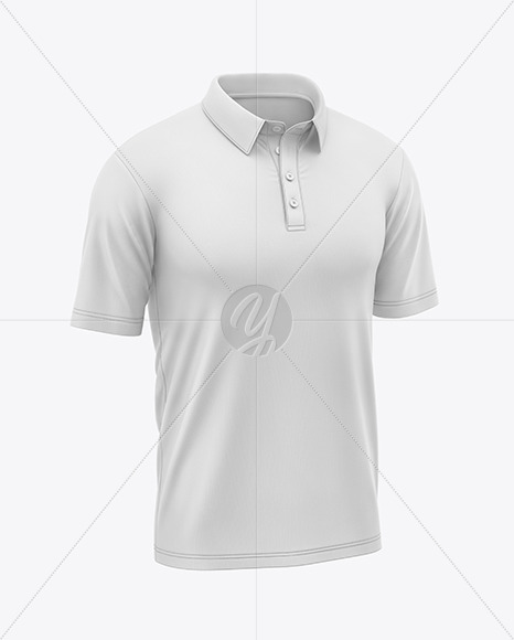 Men's Short Sleeve Polo Shirt Mockup