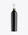 Green Glass Red Wine Bottle Mockup