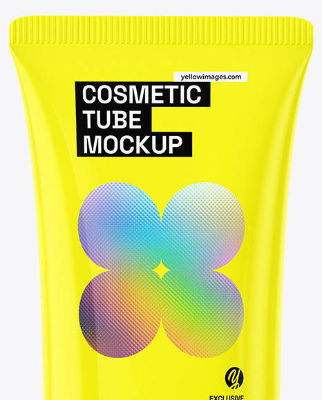 Glossy Cosmetic Tube Mockup