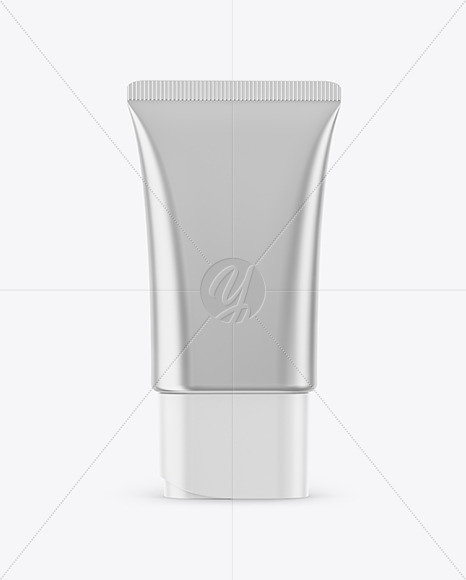 Metallic Cosmetic Tube Mockup Metallic Cosmetic Tube Mockup