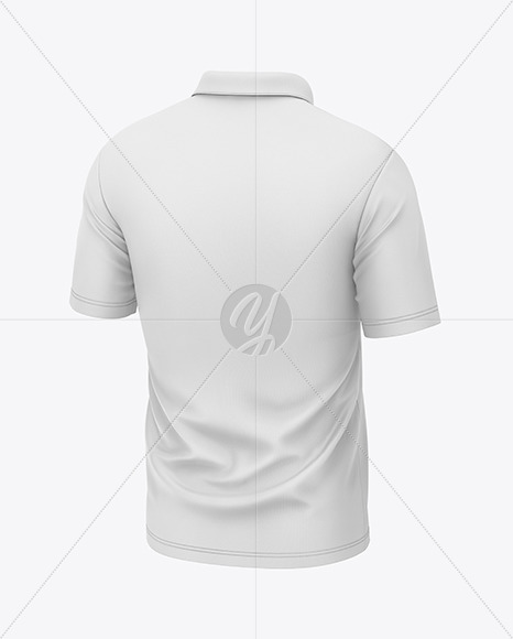 Men's Short Sleeve Polo Shirt Mockup