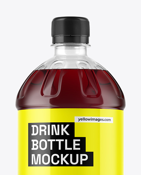 1,5L Pet Juice Bottle Mockup