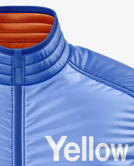 Glossy Nylon Down Vest Mockup