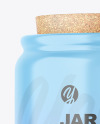 Glossy Jar With Cork Mockup