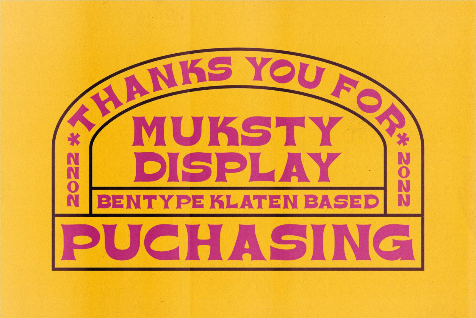 Muksti - Display Font Muksti - Display Font