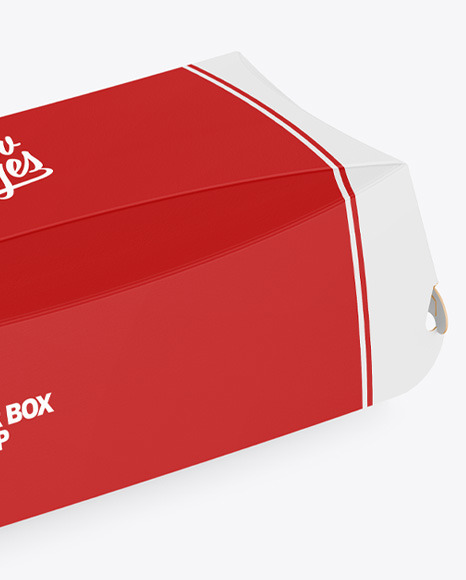 Paper Burger Box Mockup