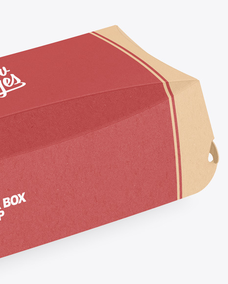 Kraft Burger Box Mockup