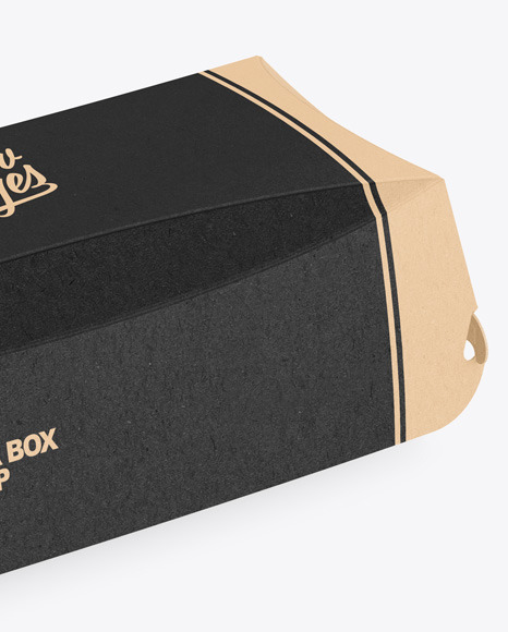 Kraft Burger Box Mockup