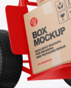 Hand Truck With Boxes Mockup