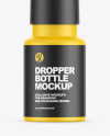 Matte Dropper Bottle Mockup