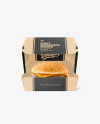 Kraft Box w/ Burger Mockup