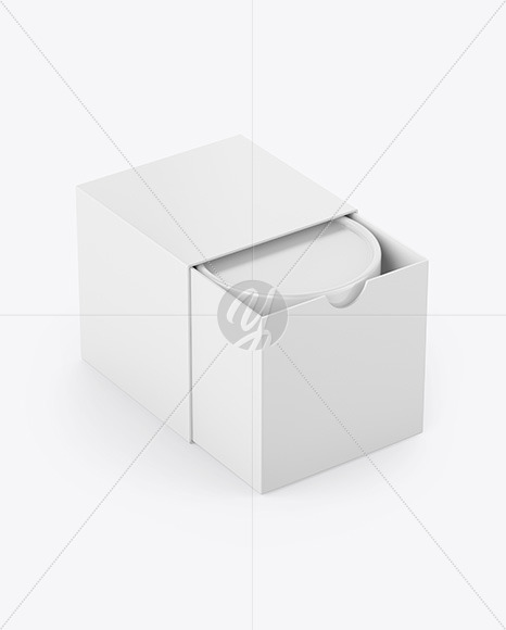 Box W/ Glossy Tube Mockup