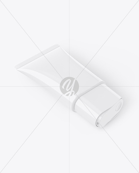 Glossy Cosmetic Tube Mockup