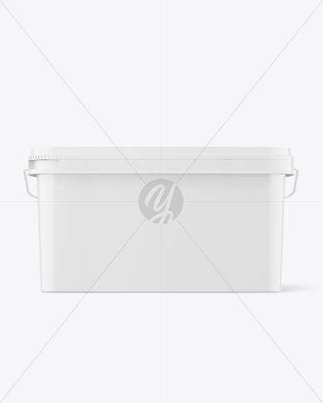 Matte Plastic Bucket Mockup