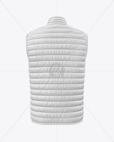 Matte Nylon Down Vest Mockup